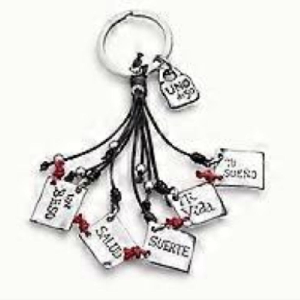 NWT Uno de 50 Keyring with message